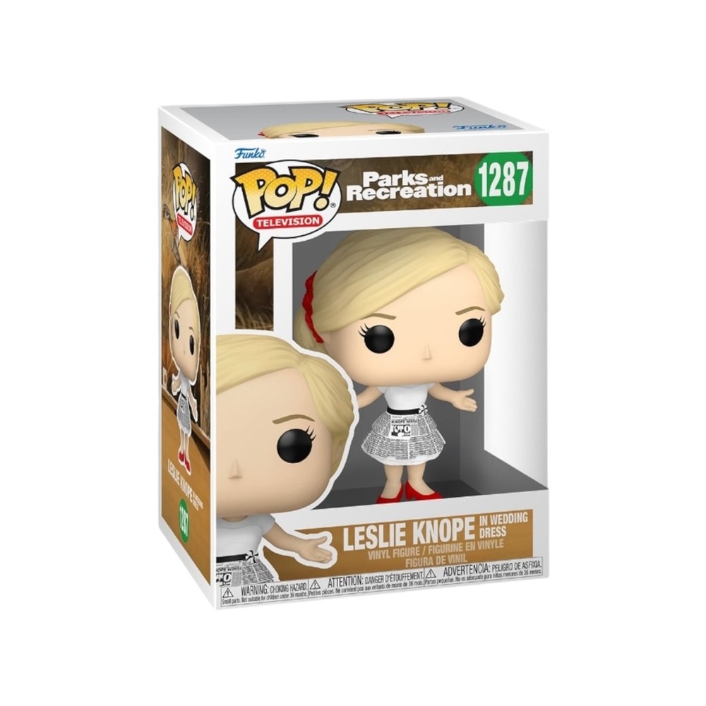 Funko Pop #1287 Leslie Knope in Wedding Dress Parks and Recreation Figure